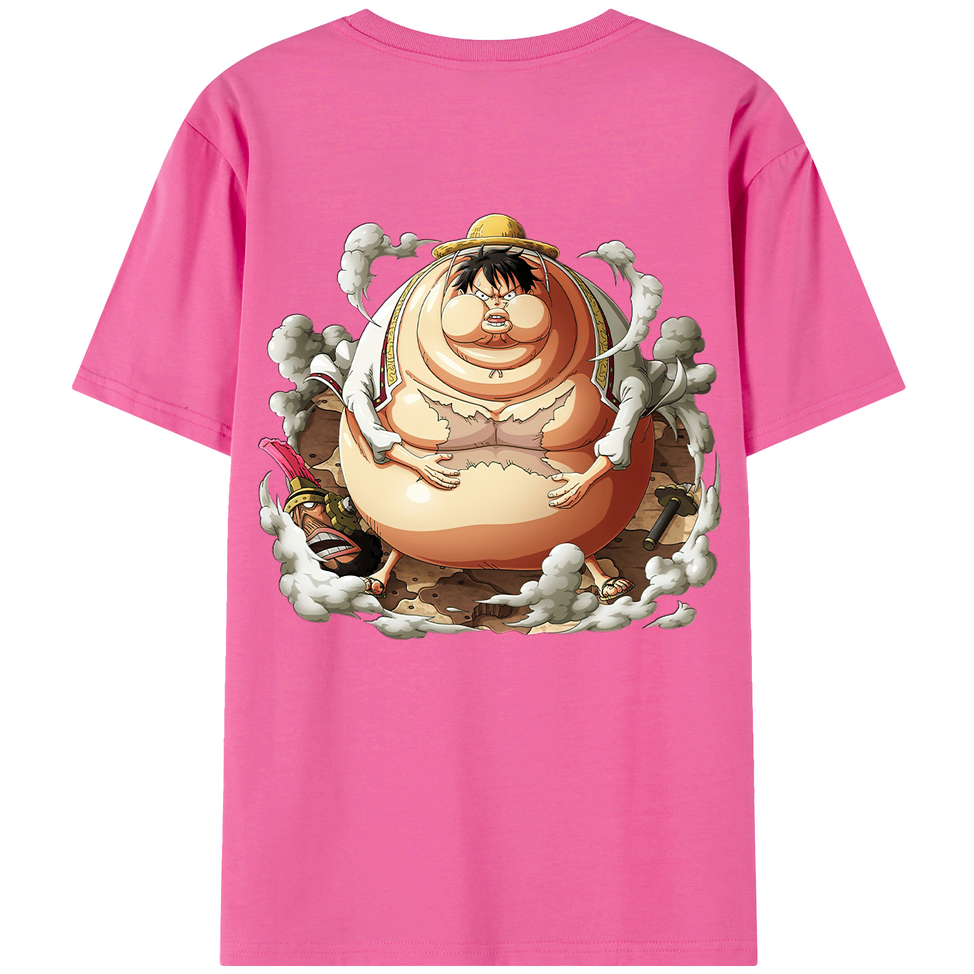 ワンピース モンキー・D・ルフィ ONE PIECE Monkey D. Luffy レディース半袖Tシャツ(バックプリント)